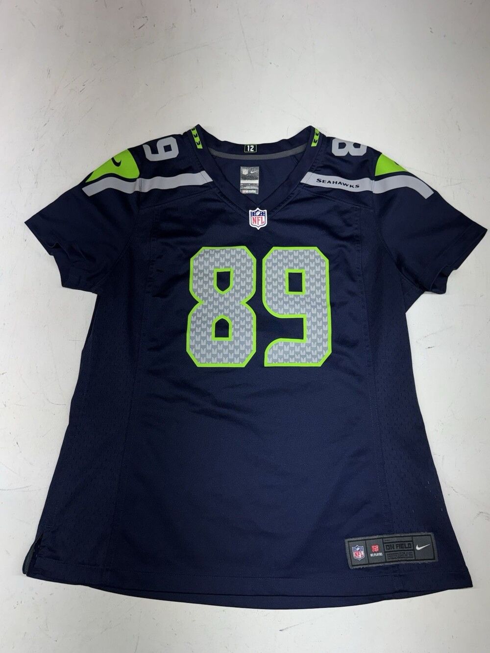 Seattle Seahawks Doug Baldwin Jersey Womens Large Nike On Field #89 NFL